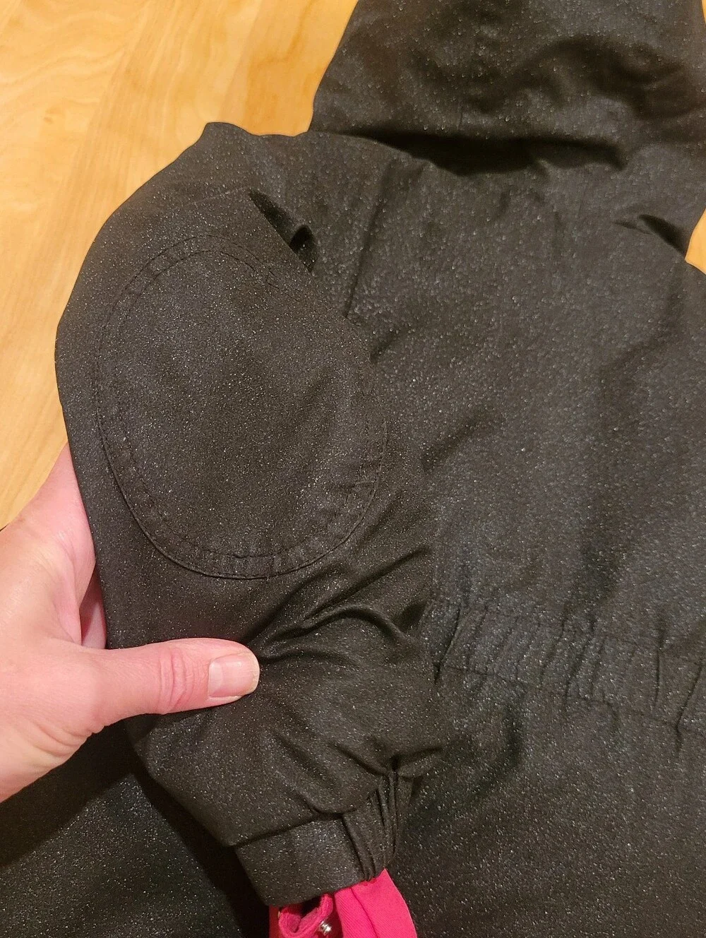 Cat & Jack Sherpa Lined Black Sparkle Winter Coat Size 2T Extra Warm Waterproof